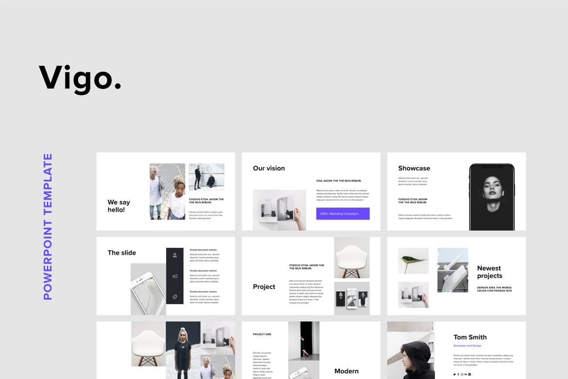 VIGO - Template Powerpoint Kreatif dan Modern