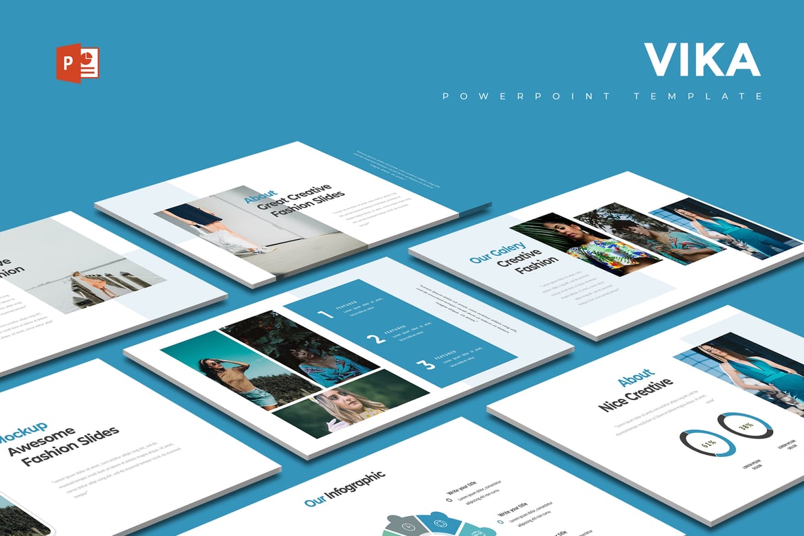 Vika - Template PowerPoint Serbaguna untuk Presentasi Menarik