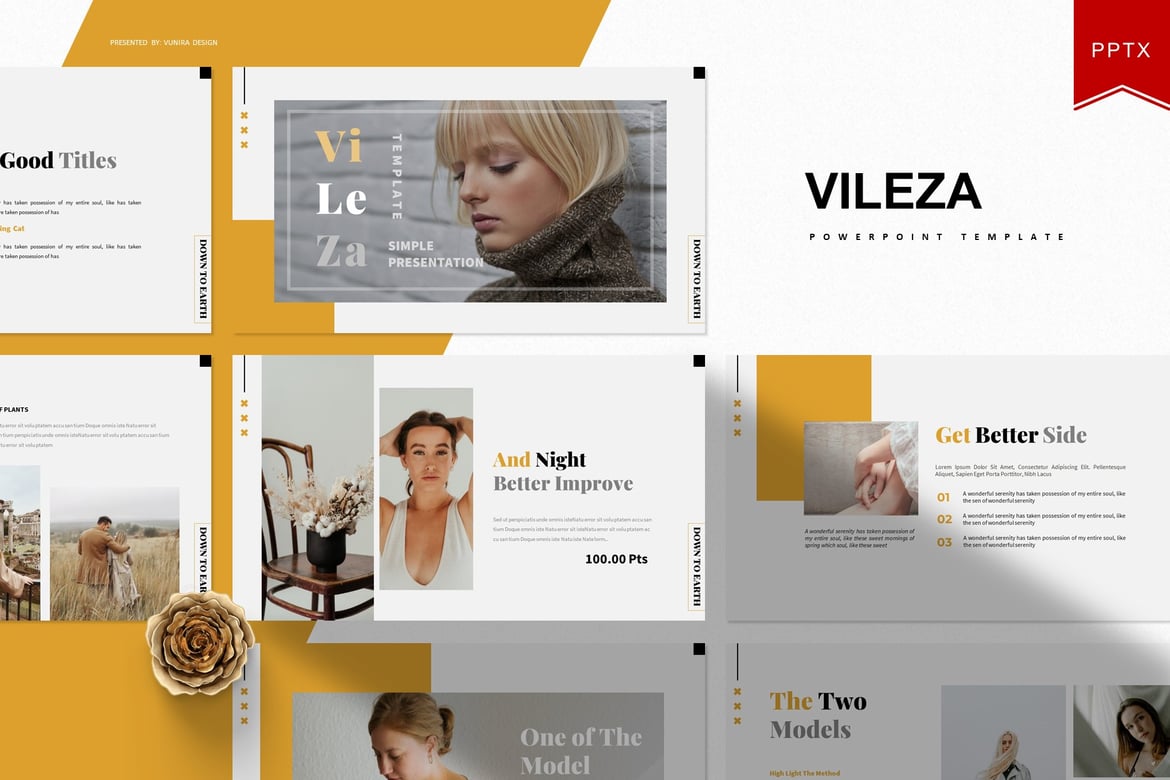 Vileza | Template Presentasi PowerPoint yang Menawan
