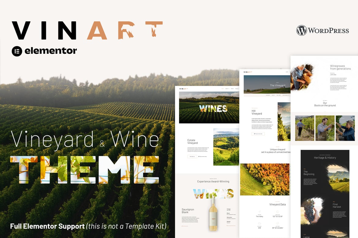 Vinart - Tema WordPress untuk Pecinta Anggur