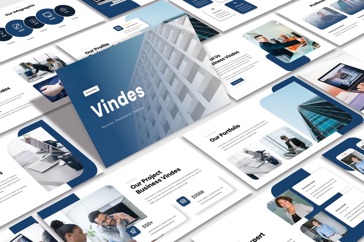 Template PowerPoint Vindes yang Modern dan Kreatif