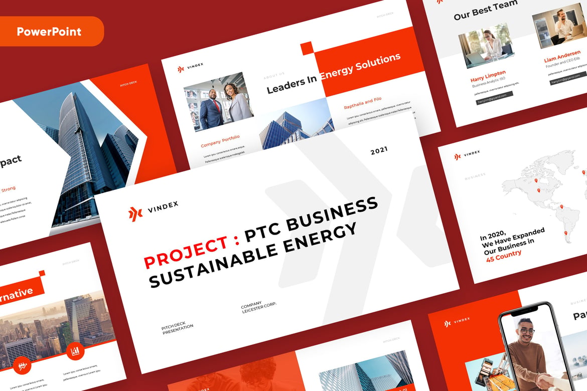 Template Powerpoint VINDEX - Solusi Presentasi Bisnis yang Profesional
