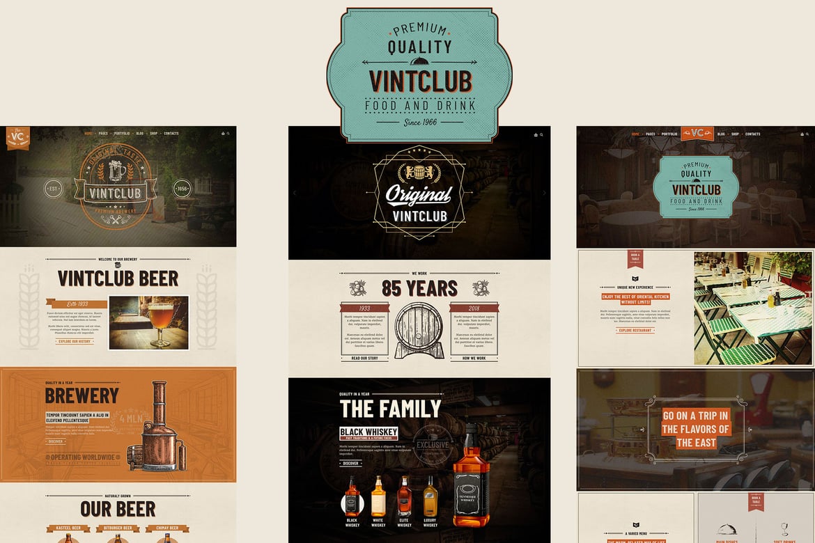 VintClub - Tema WordPress Menawan untuk Pub dan Bar Whisky Anda