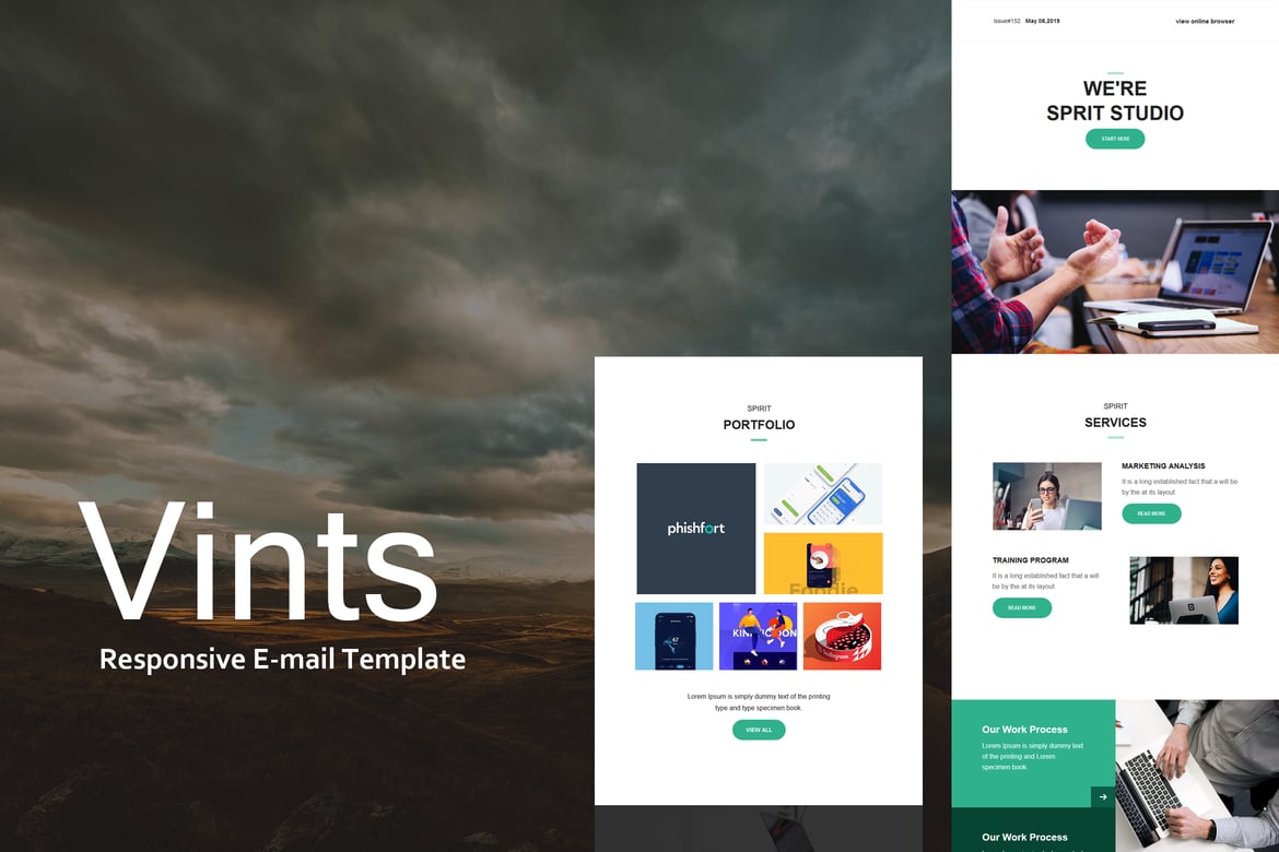 Vints Mail - Template E-mail Responsif yang Modern dan Menarik