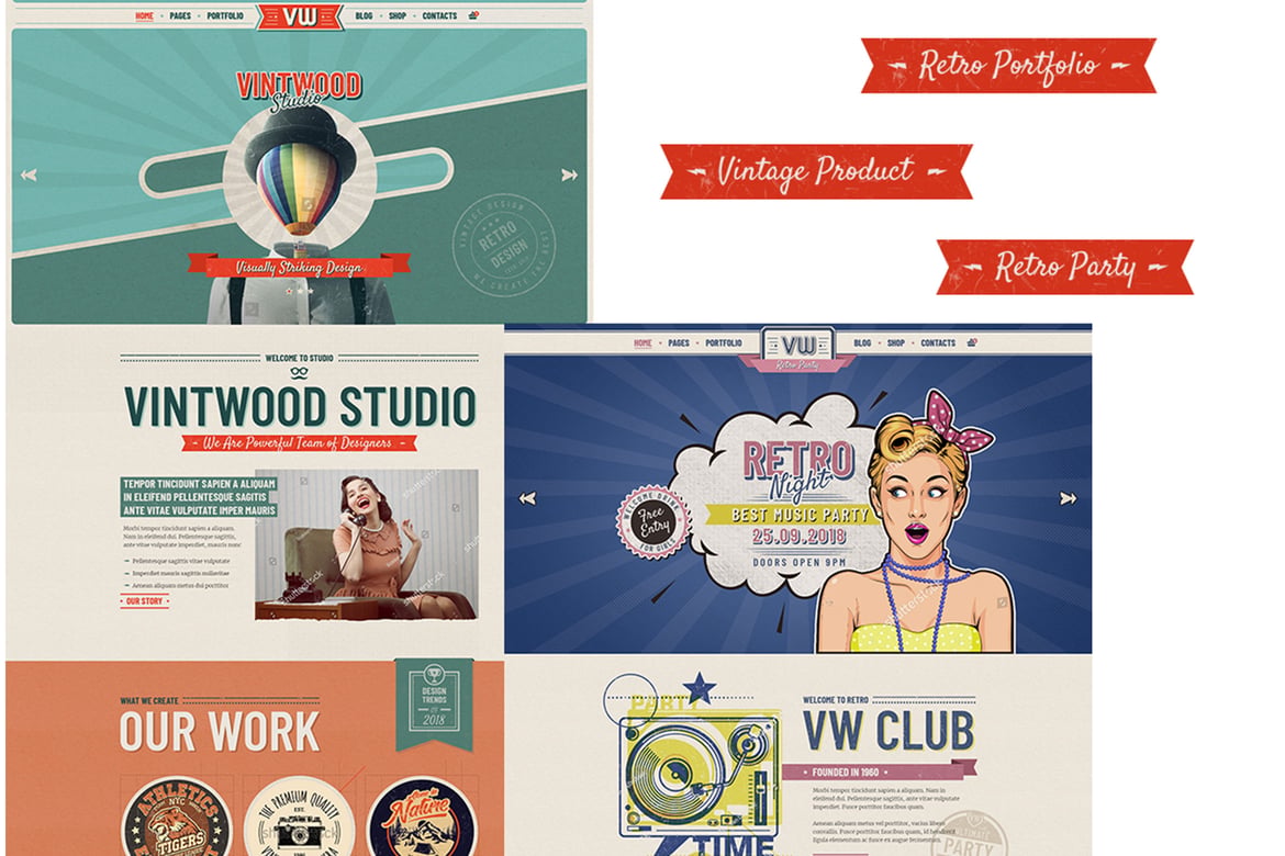 VintWood - Tema WordPress Vintage dan Retro yang Menarik