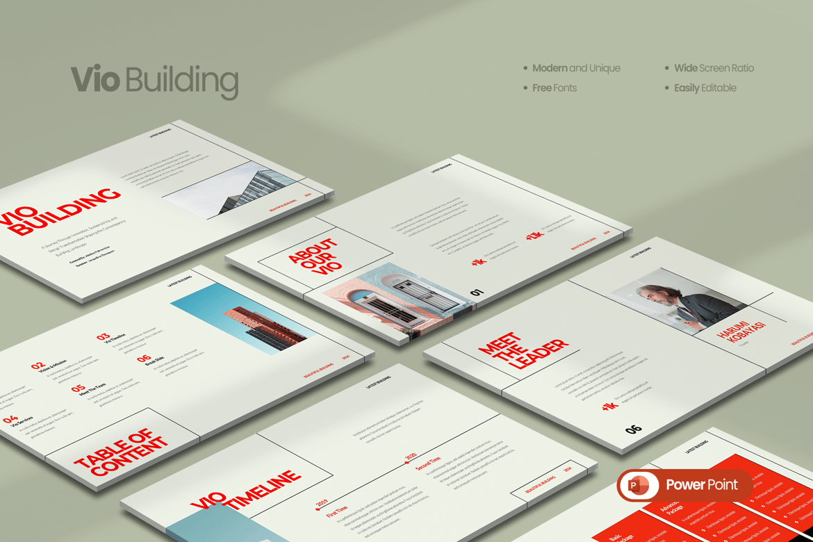 Template Presentasi Vio: Desain Modern dan Kreatif
