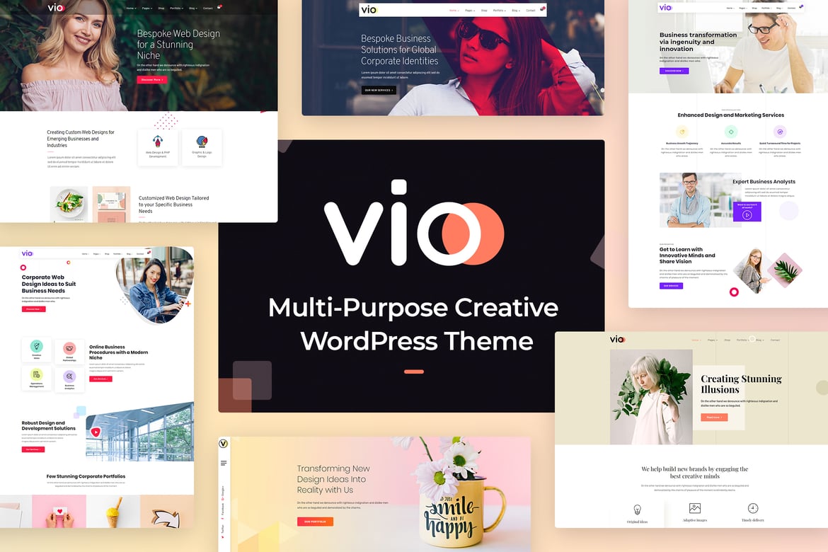 Vio - Tema WordPress Kreatif Serbaguna untuk Agensi Modern