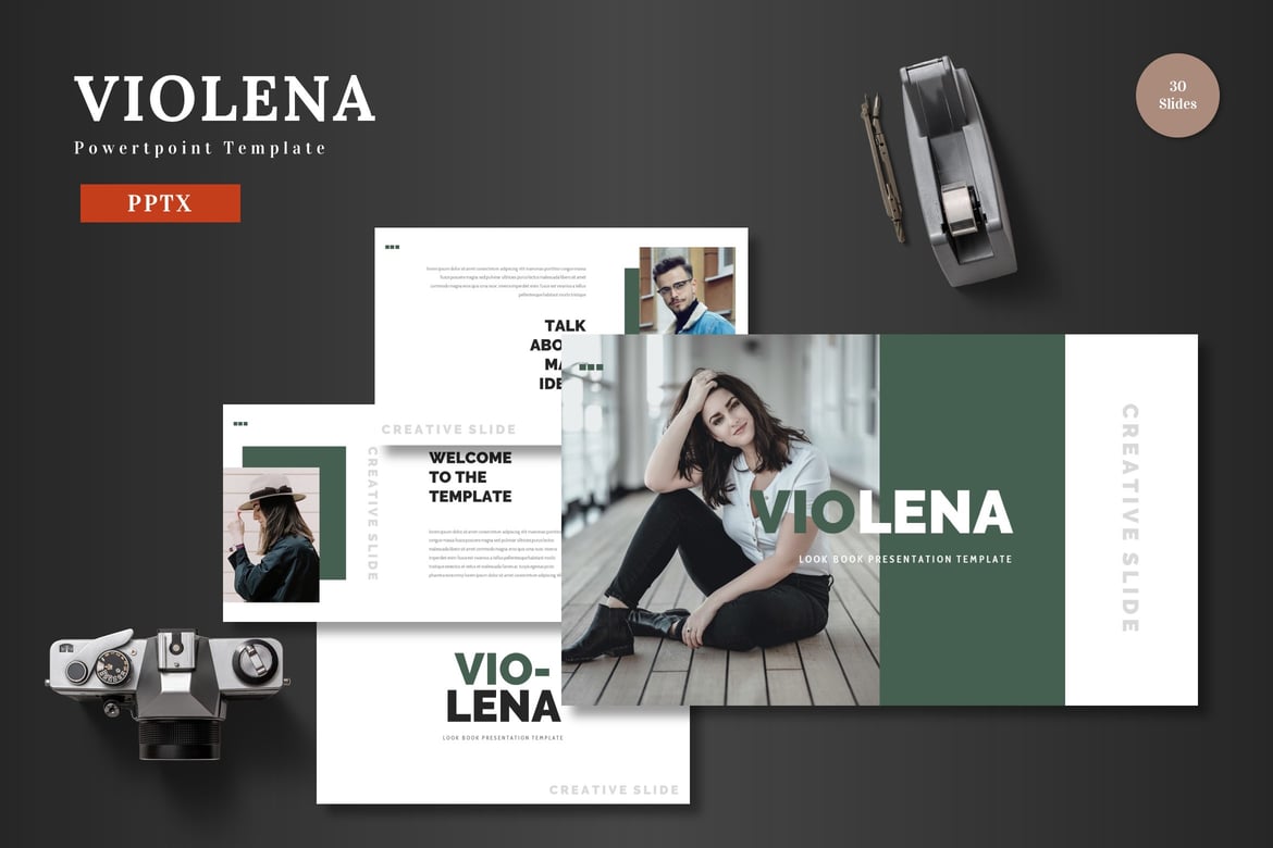 Template Presentasi Violena - Powerpoint yang Menarik dan Profesional