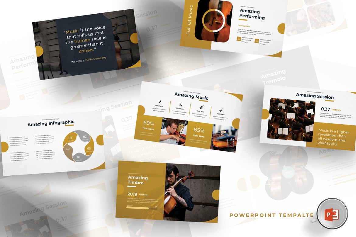 Violina - Template PowerPoint Multifungsi yang Menarik