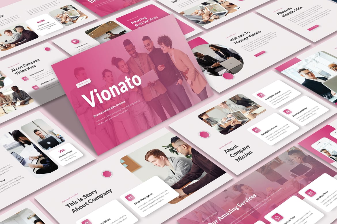 Template Powerpoint Vionato: Solusi Kreatif untuk Presentasi Anda