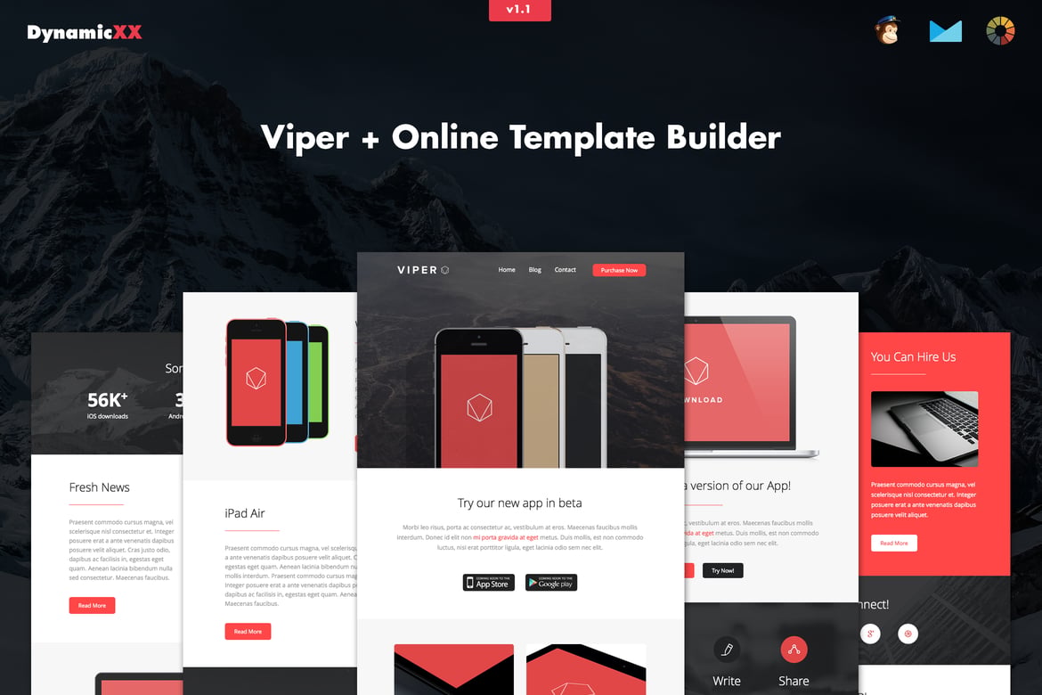 Viper - Template Website Bisnis Email Responsif + Pembuatnya