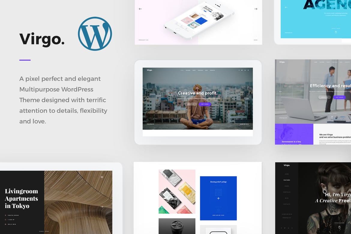 Virgo - Tema WordPress Serbaguna yang Modern dan Kreatif