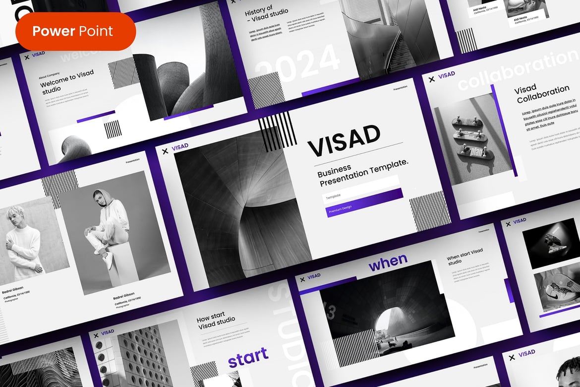 Template Presentasi Bisnis Visad yang Menarik dan Profesional