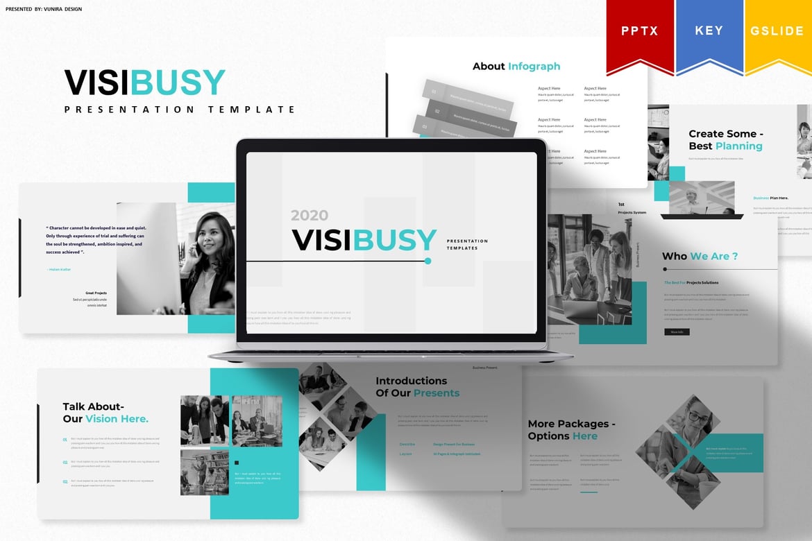 Visibusy | Template Presentasi Powerpoint, Keynote, dan Google Slides yang Menarik
