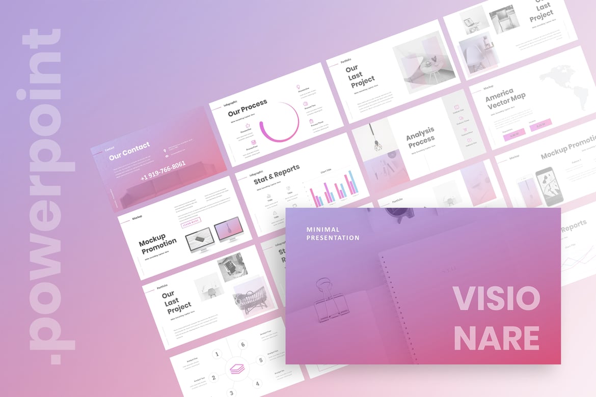 Template Presentasi PowerPoint Visionare - Modern dan Kreatif