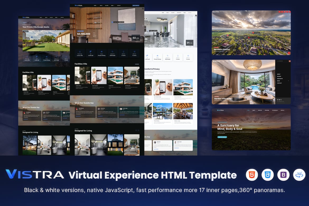 Vistra – Template Website Pengalaman Virtual 360°