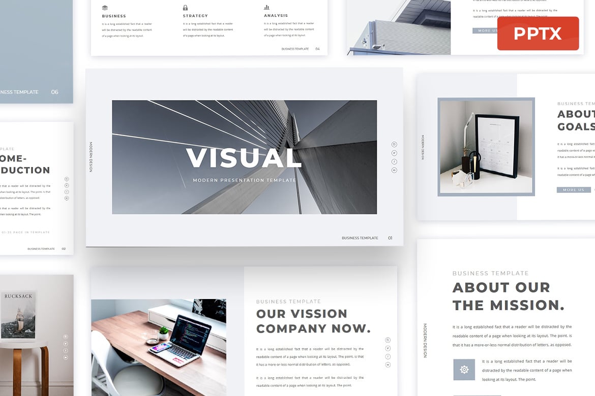 Template Presentasi PowerPoint Minimalis yang Elegan