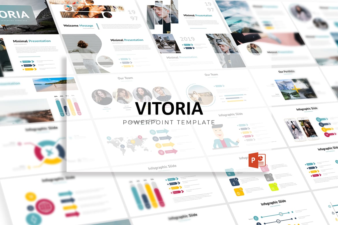 Template PowerPoint Vitoria - Solusi Presentasi Profesional