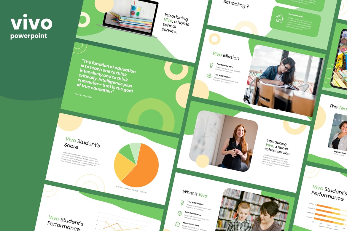 Template Powerpoint Pendidikan Vivo - Solusi Presentasi Profesional