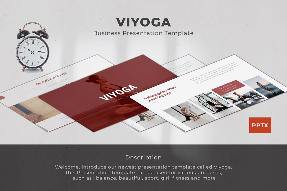 Viyoga - Template Presentasi Powerpoint untuk Bisnis yang Menarik