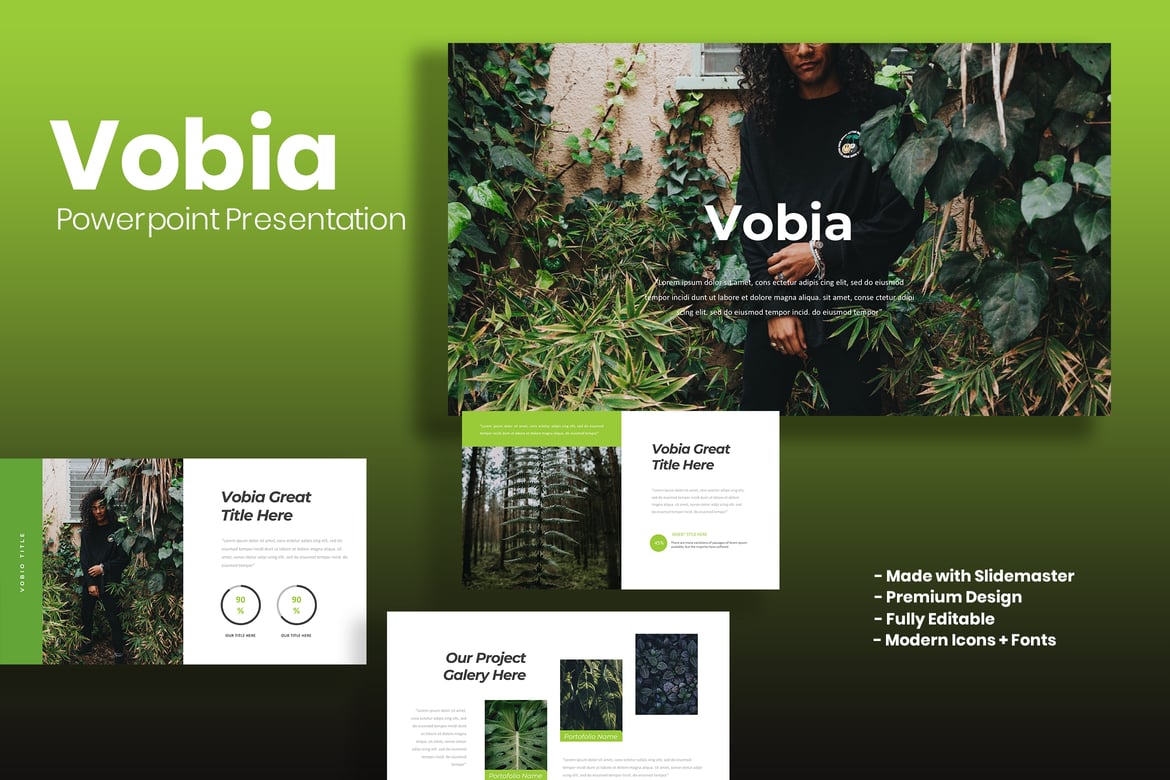 Template PowerPoint Vobia - Solusi Presentasi Profesional Anda