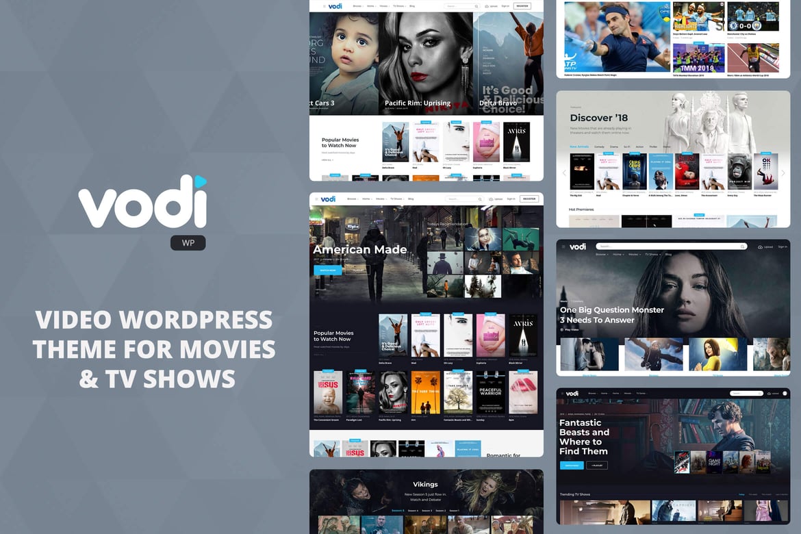 Vodi - Tema WordPress Video untuk Film & Acara TV
