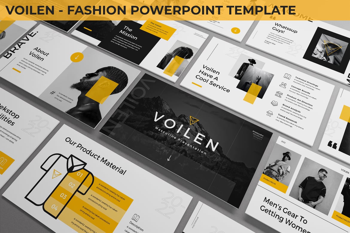 Voilen - Template Presentasi Fashion yang Modern dan Menarik