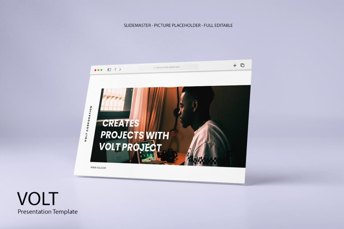 Template PowerPoint Volt - Solusi Kreatif untuk Presentasi Anda