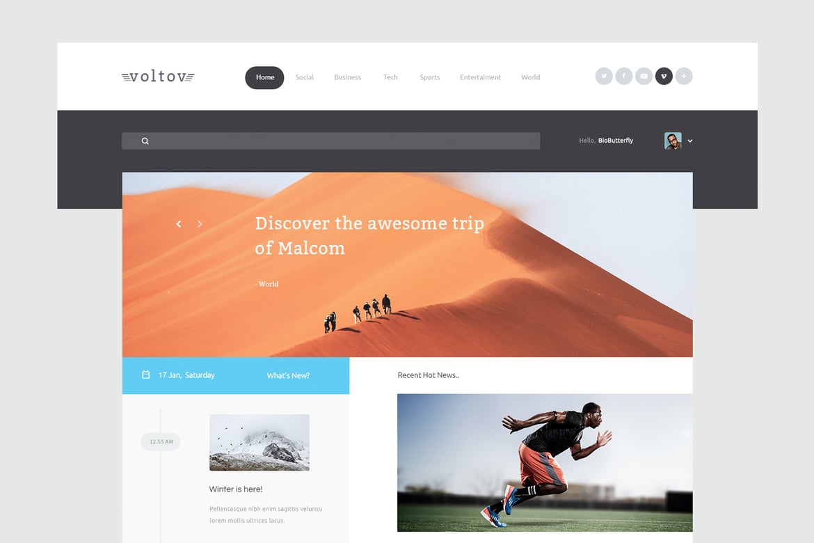 Voltov - Template Website Blog dan Majalah yang Menarik