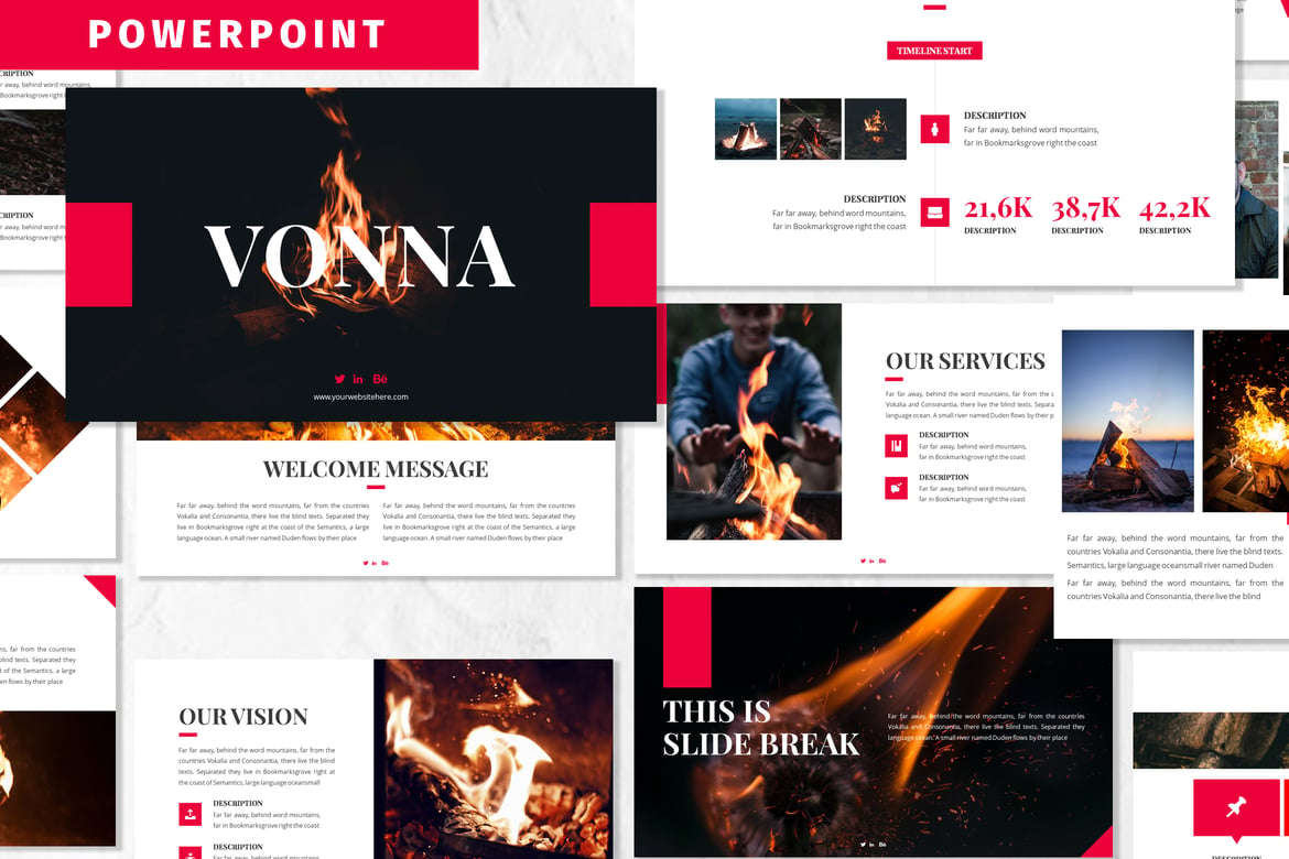 Vonna - Template Powerpoint Profesional untuk Presentasi Bisnis Anda
