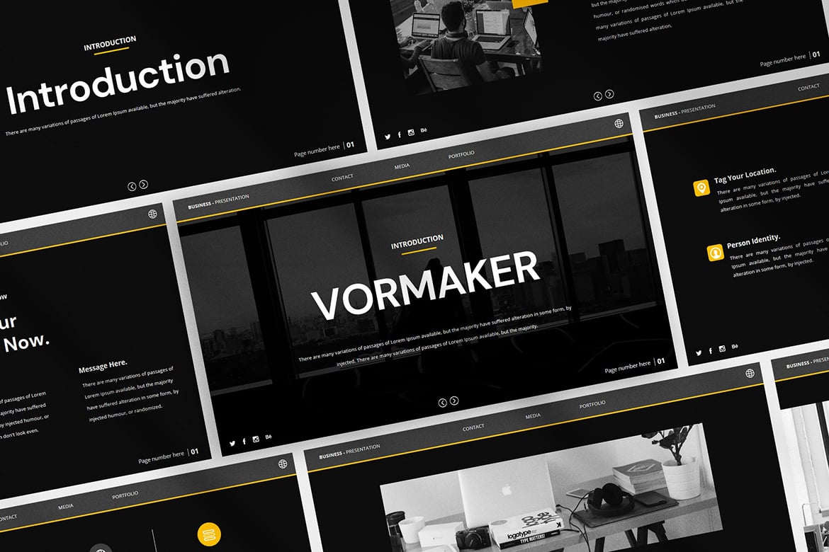 Vormaker - Template Presentasi PowerPoint Modern dan Elegan