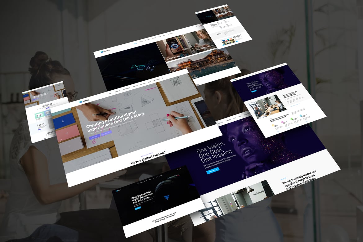 Vorzex - Template Website Kreatif HTML5 Responsif yang Modern