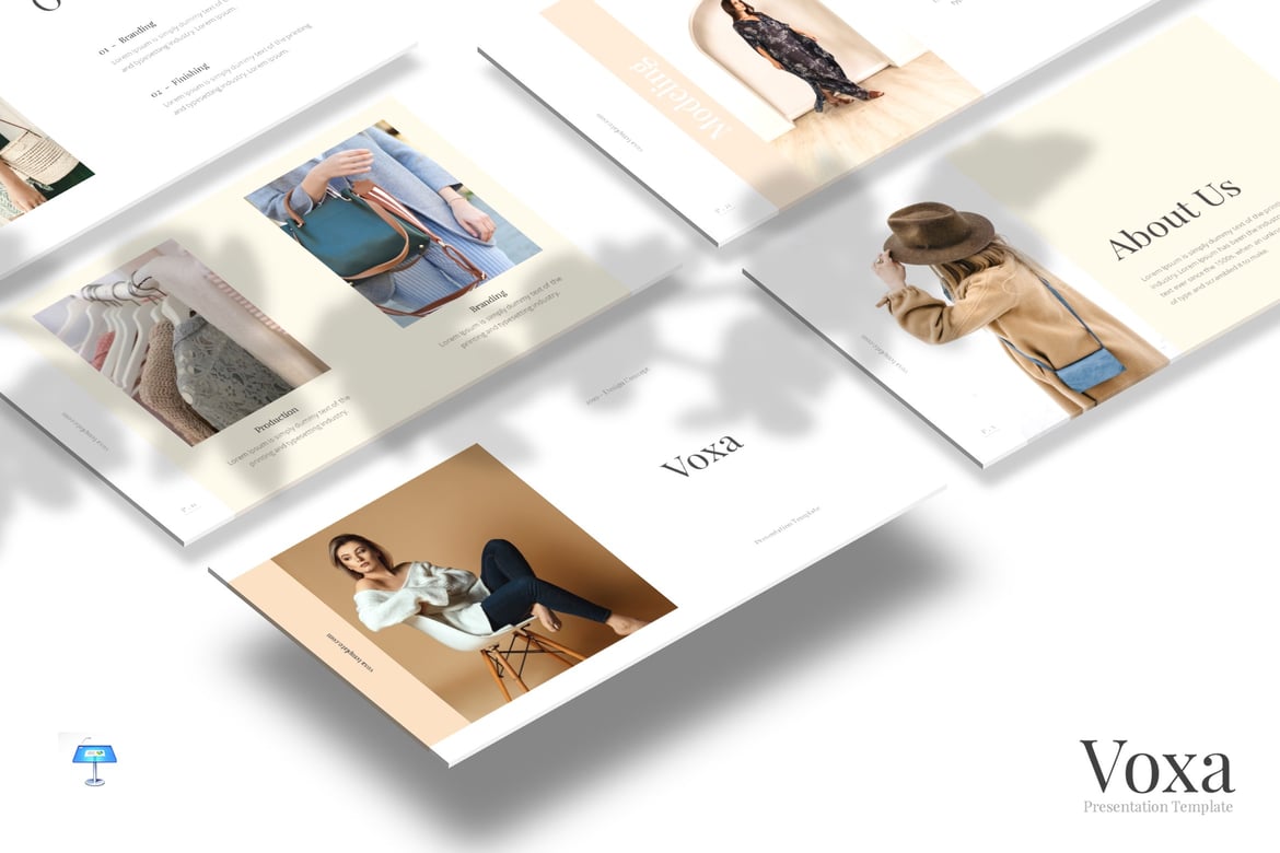 Voxa - Template PowerPoint Modern dan Elegan