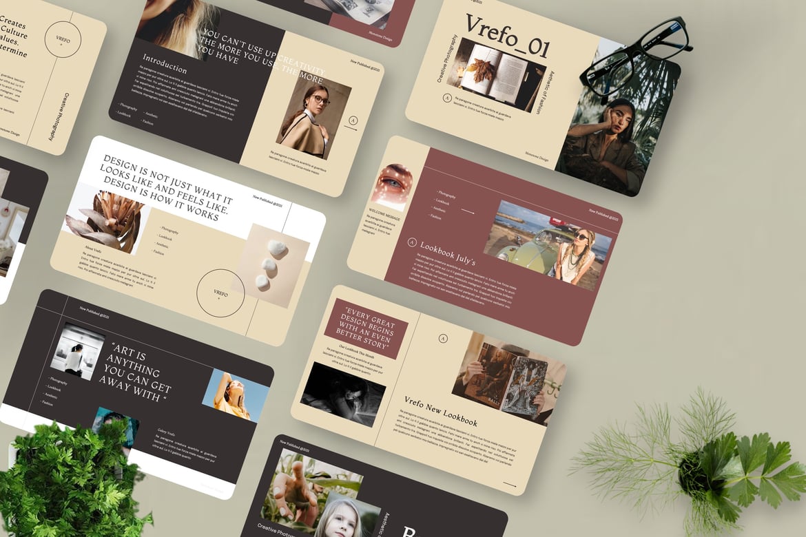 Vrefo - Template Presentasi PowerPoint untuk Fotografi yang Memukau