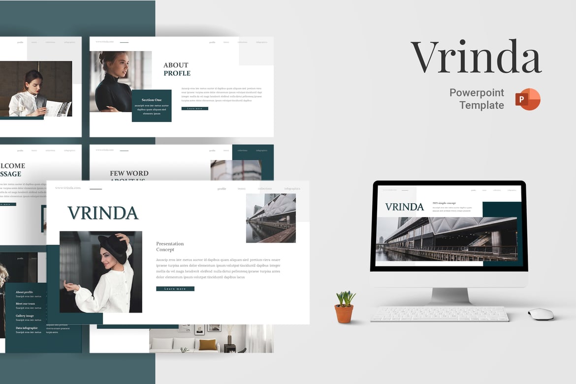 Template PowerPoint Vrinda yang Menarik dan Serbaguna