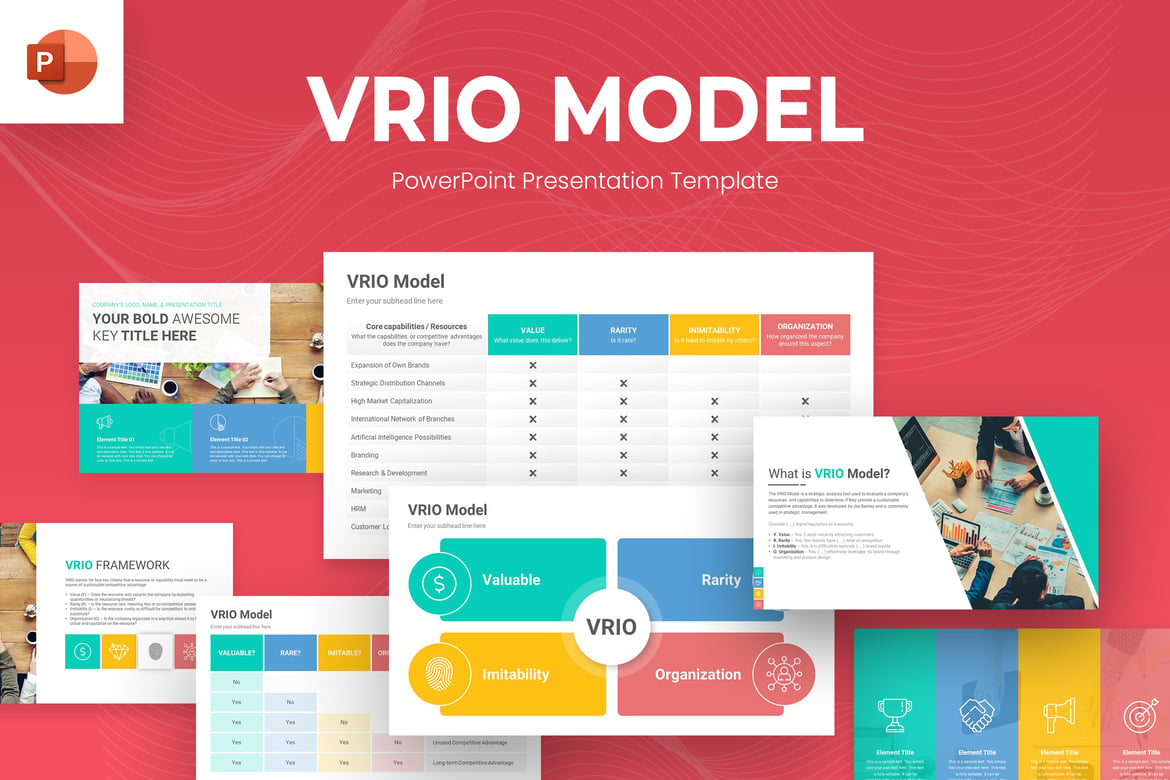 Template PowerPoint Analisis VRIO yang Menarik dan Profesional