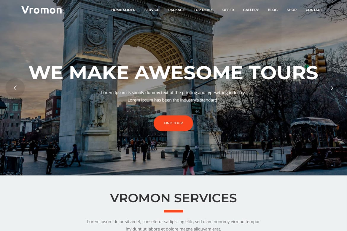Vromon - Tema WordPress untuk Agensi Tour dan Travel yang Menarik