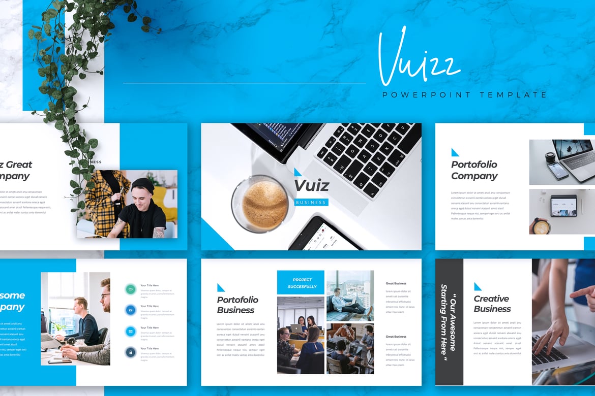 VUIZ - Template PowerPoint Bisnis yang Menarik dan Profesional