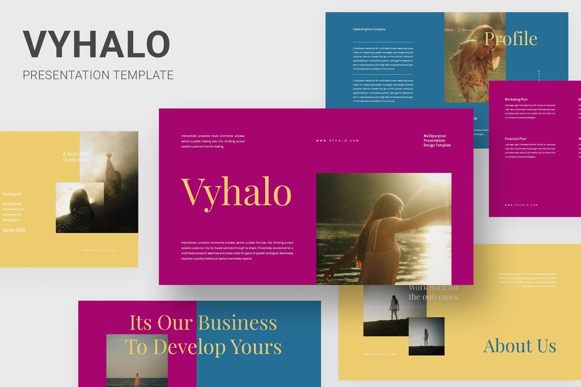 Vyhalo - Template PowerPoint Serbaguna untuk Presentasi Menarik
