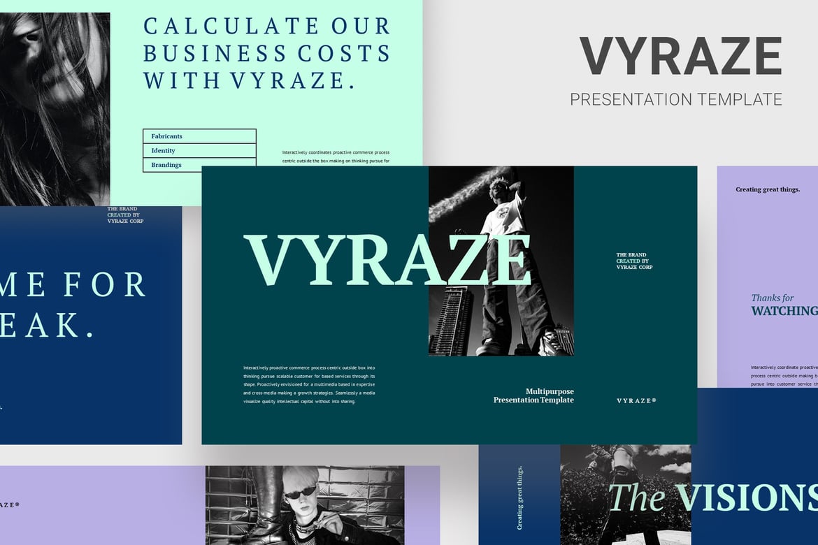 Vyraze - Template PowerPoint Serbaguna untuk Presentasi Anda