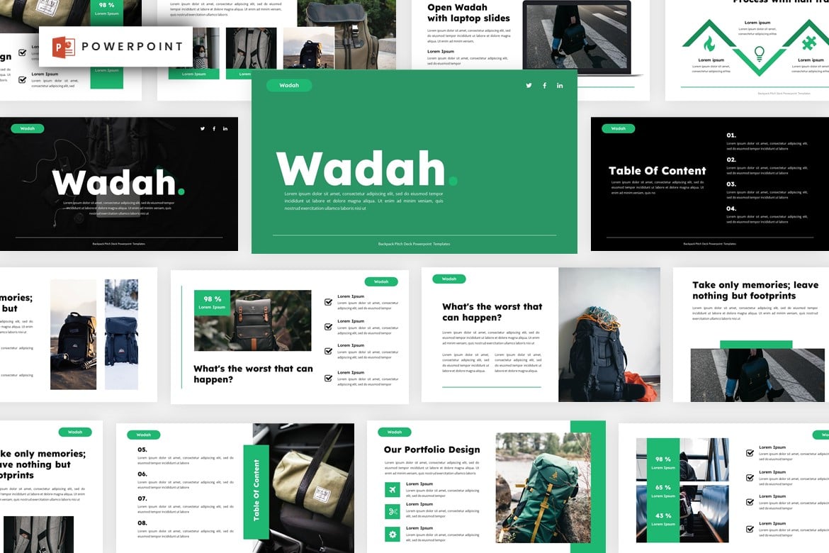 Wadah - Template Presentasi PowerPoint Kreatif dan Modern