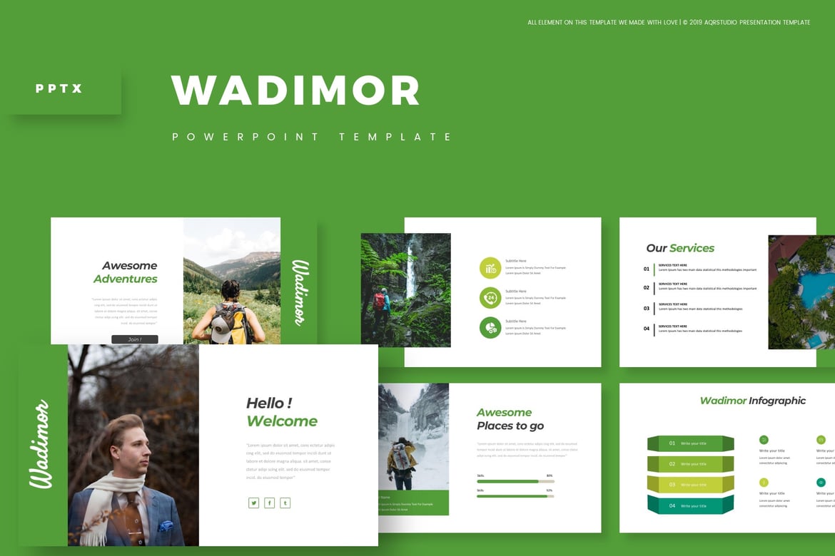 Wadimor - Template PowerPoint Serbaguna yang Menarik