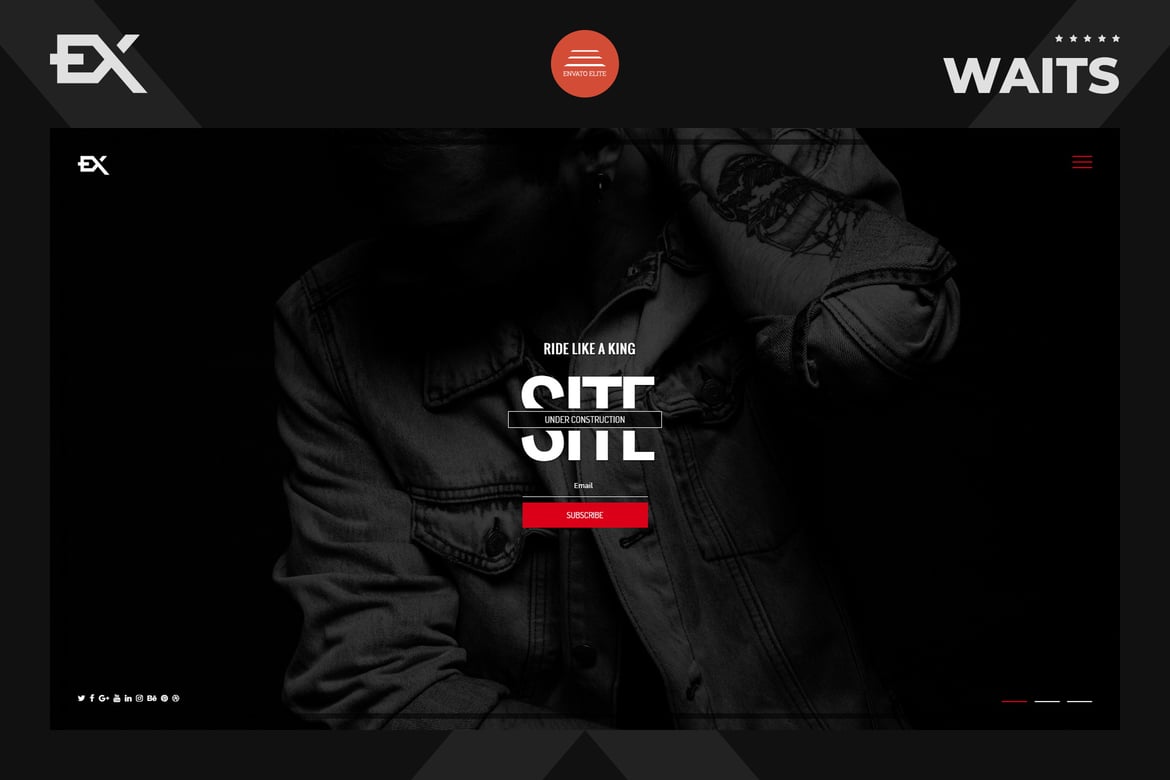 Waits - Template Website Coming Soon yang Responsif dan Modern