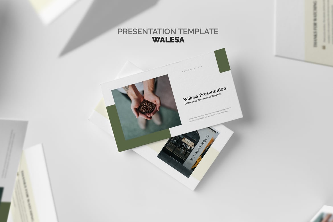 Template Presentasi PowerPoint Walesa: Coffee Shop & Roastery yang Menarik