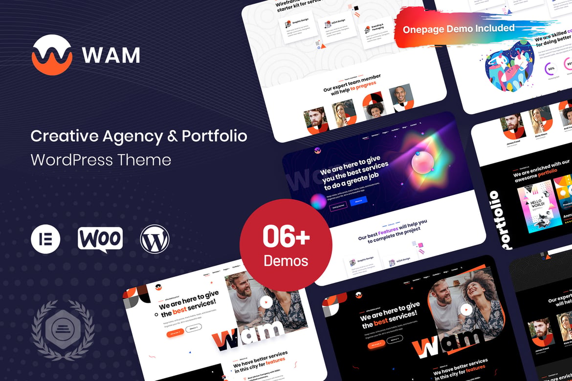 Wam - Tema WordPress Kreatif untuk Agensi dan Bisnis