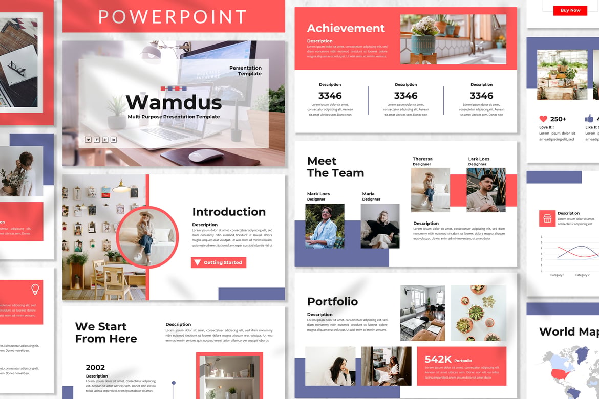Wamdus - Template Powerpoint Bisnis Modern dan Profesional