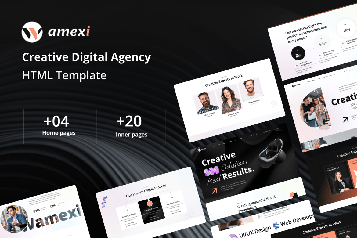 Wamexi - Template Website Kreatif untuk Digital Agency