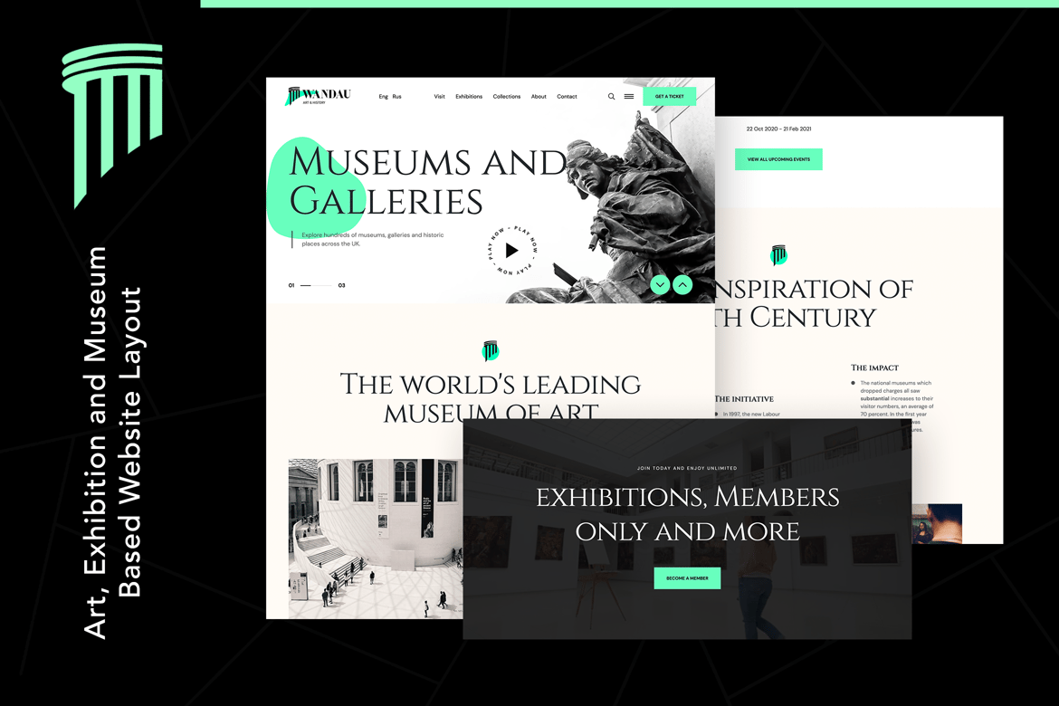 Wandau | Template Website Museum Seni dan Sejarah yang Menarik