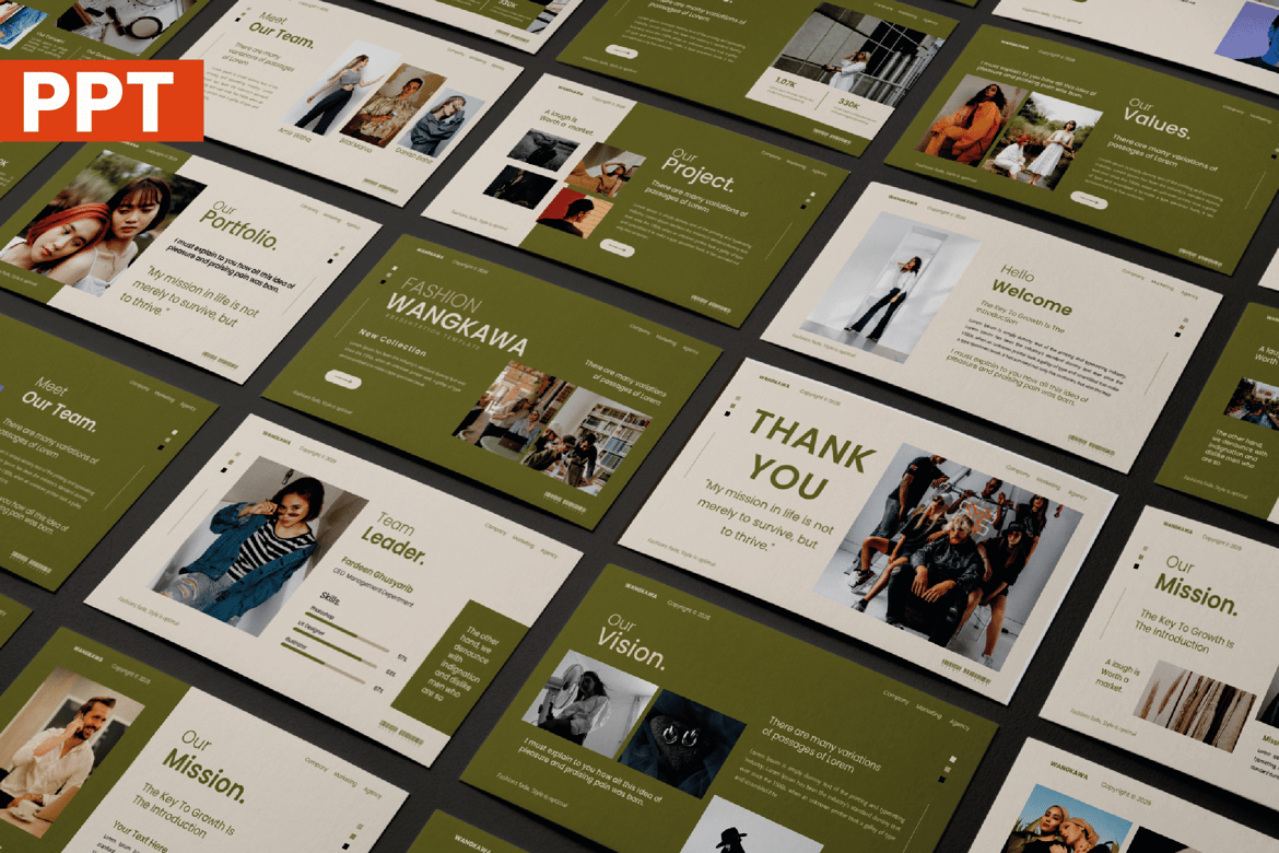 Template Powerpoint Wangkawa: Presentasi Modern dan Menarik