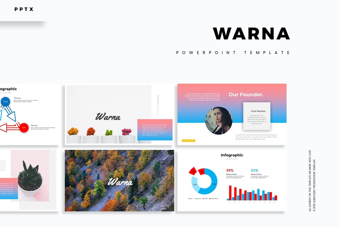 Template Powerpoint Warna - Presentasi yang Menarik dan Profesional